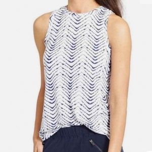 Athleta Breezy Tank Tie Dye Chevron xs